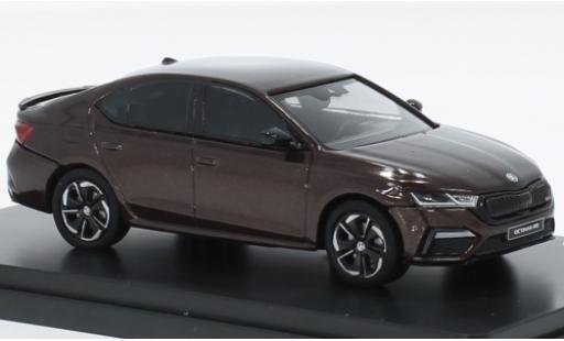 Skoda Octavia 1/43 Abrex IV RS metallise braun 2020 1:43 modellino in miniatura