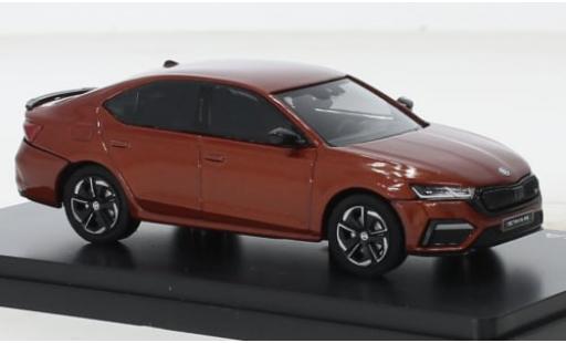 Skoda Octavia 1/43 Abrex IV RS metallise orange 2020 1:43 modellino in miniatura