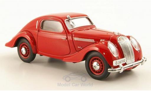 Skoda Popular Sport 1/43 Abrex Monte Carlo rosso RHD 1937 modellino in miniatura