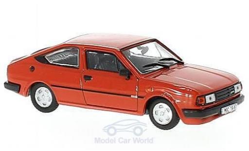 Skoda Rapid 1/43 Abrex 136 rosso 1987 modellino in miniatura