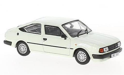 Skoda Rapid 1/43 Abrex 136 bianco RHD 1987 modellino in miniatura