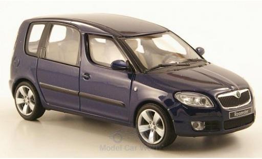 Skoda Roomster 1/43 Abrex metallico blu 2006 modellino in miniatura