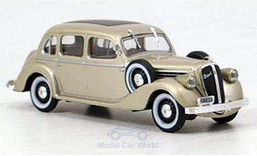 Skoda Superb 1/43 Abrex 913 metallico beige 1938 modellino in miniatura