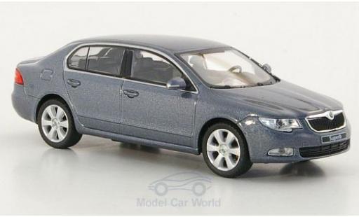 Skoda Superb 1/43 Abrex II metallico grigio modellino in miniatura
