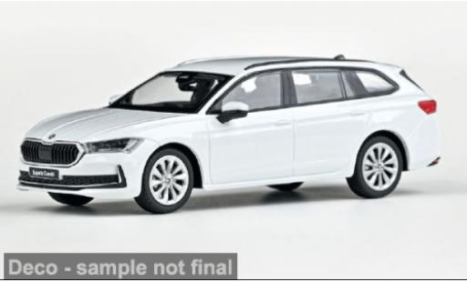 Skoda Superb 1/43 Abrex IV weiss 2023 1:43 modellino in miniatura