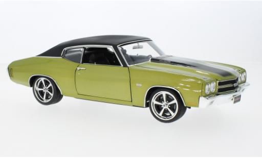 Chevrolet Chevelle 1/18 ACME SS Restomod metallise la chaux/nero 1970 modellino in miniatura
