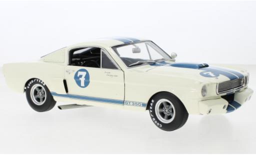 Shelby GT 350 1/18 ACME Ford Mustang R bianco/blu No.7 1965 modellino in miniatura