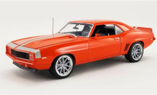 Chevrolet Camaro 1/18 ACME Restomod orange/grigio 1969 modellino in miniatura