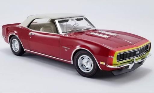 Chevrolet Camaro 1/18 ACME SS Convertibile Unicorn D88 Stripe Option metallico rosso/Dekor 1968 avec détachable Softtop modellino in miniatura