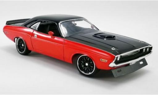 Dodge Challenger 1/18 ACME R/T Street Fighter rosso/nero 1970 modellino in miniatura