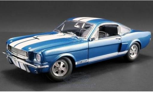 Ford Mustang 1/18 ACME Shelby GT350 Supercharged metallico blu/bianco 1966 modellino in miniatura
