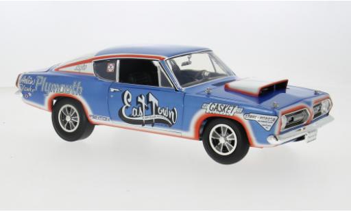 Plymouth Cuda 1/18 ACME Super Stock blau/Dekor 1968 1:18 modellino in miniatura