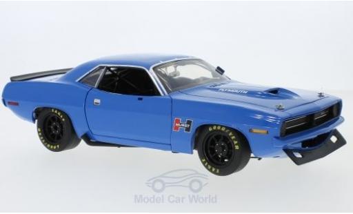 Plymouth Cuda 1970 1/18 ACME Trans Am Street Version blu 1970 modellino in miniatura