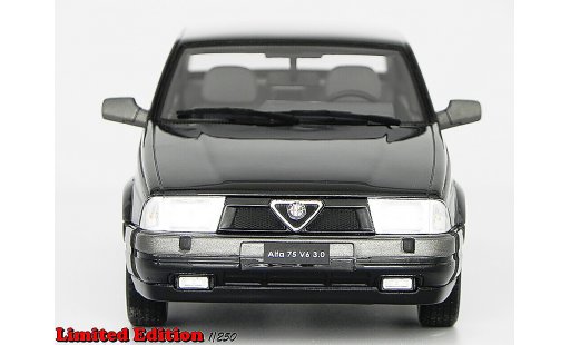 Alfa Romeo 75 3.0 v6 1/18 Laudoracing Models LM087B nero modellini auto