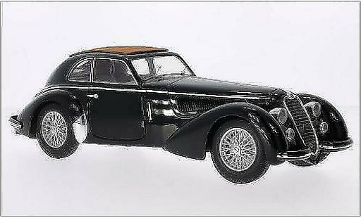 Alfa Romeo 8C 2900 b mm roadster 1/18 Minichamps 2900B Lungo nero RHD 1938 modellini auto