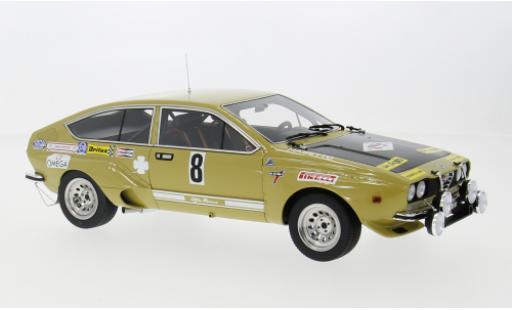 Alfa Romeo Alfetta 1/18 Lucky Step Models GT Gr.2 Rally 4 Regioni 1975 #8 F.Svizzero/G.Masetto 1:18 modellino in miniatura