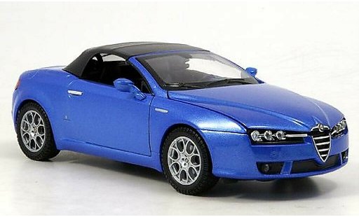 Alfa Romeo Spider veloce 1/24 Welly blu chiuso modellini auto