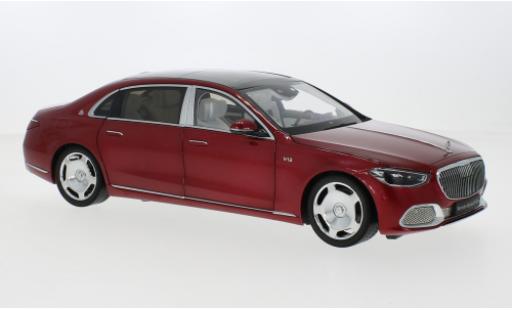 Mercedes CLA 1/18 Almost Real Maybach S-classe metallise rosso 2021 modellino in miniatura