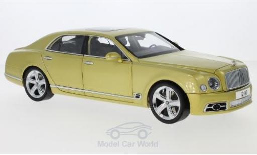 Bentley Mulsanne 1/18 Almost Real Speed gold 2017 modellino in miniatura