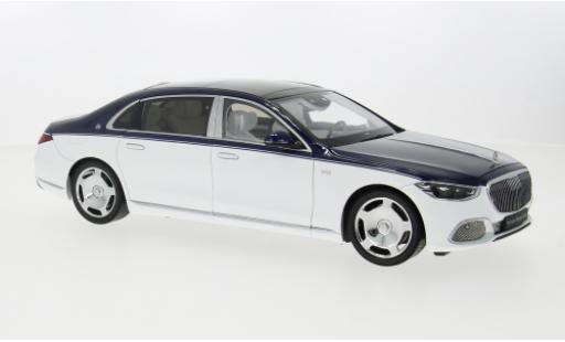 Mercedes CLA 1/18 Almost Real Maybach Classe S weiss/blau 2021 1:18 modellino in miniatura