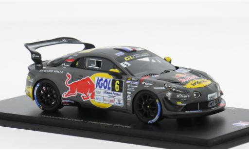 Alpine A110 1/43 Spark GT+ Rally du Mont Blanc 2024 #6 S.Loeb 1:43 modellino in miniatura