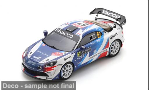 Alpine A110 1/43 Spark Rally RGT Rally Monte Carlo 2025 #67 R.Astier/D.Giraudet 1:43 modellino in miniatura