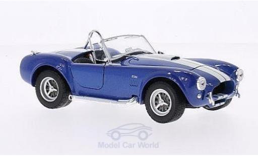 Shelby Cobra 1/18 Welly 427 SC metallico blu/bianco 1965 modellino in miniatura