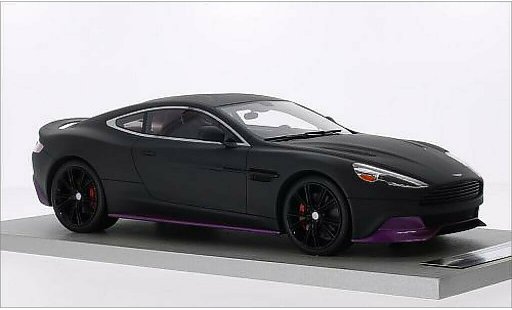 Aston Martin Vanquish coupe 1/18 Tecnomodel opaco-nero/metallicoo lilla modellini auto