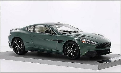 Aston Martin Vanquish coupe 1/18 Tecnomodel metallicoo verde/nero modellini auto