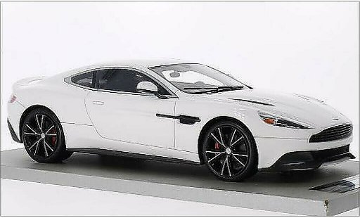 Aston Martin Vanquish coupe 1/18 Tecnomodel bianco modellini auto