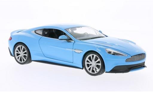 Aston Martin Vanquish 1/24 Welly blau 1:24 modellino in miniatura