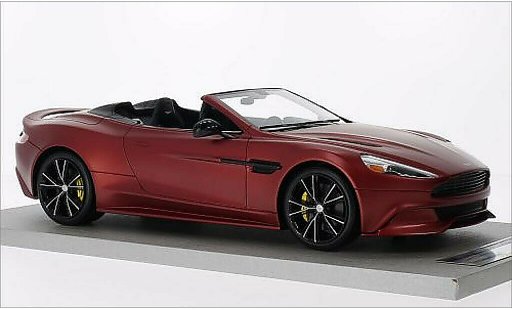 Aston Martin Vanquish volante 1/18 Tecnomodel opaco-rosso 2014 modellini auto