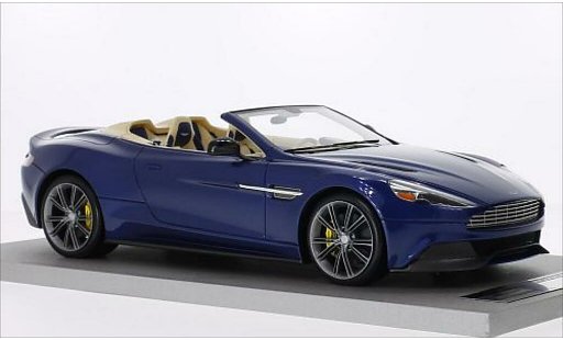 Aston Martin Vanquish volante 1/18 Tecnomodel metallicoo blu modellini auto