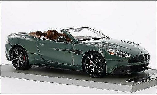 Aston Martin Vanquish volante 1/18 Tecnomodel metallicoo verde/carbon modellini auto