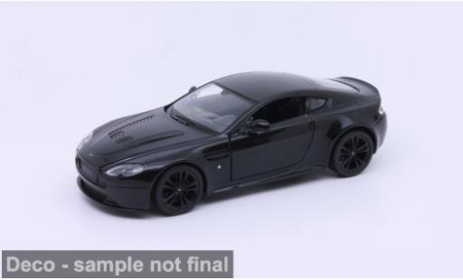 Aston Martin Vantage 1/24 Welly schwarz 1:24 modellino in miniatura