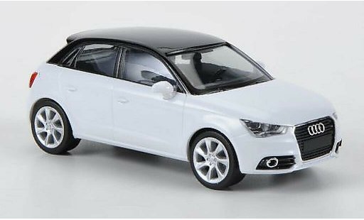 Audi A1 sportback 1/87 Herpa bianco/nero modellini auto