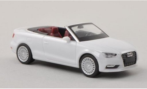 Audi A3 cabriolet 1/87 Herpa Cabrio bianco modellini auto