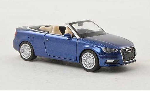 Audi A3 cabriolet 1/87 Herpa Cabrio blu modellini auto