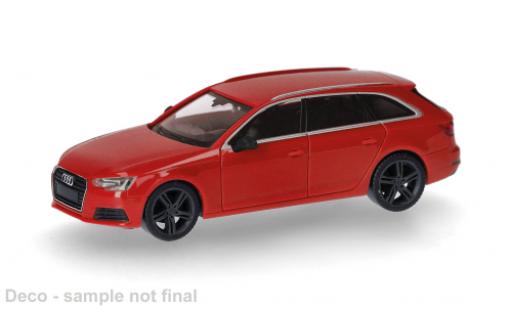 Audi A4 1/87 Herpa Avant rot 1:87 modellino in miniatura