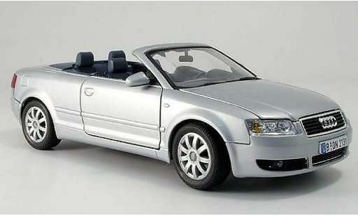 Audi A4 cabriolet 1/18 Motormax Cabrio grigio modellini auto