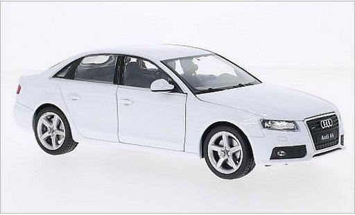 Audi A4 berline 1/24 Welly bianco 2009 modellini auto