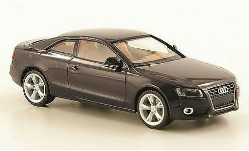 Audi A5 coupe 1/87 Herpa nero marrones Interieur modellini auto