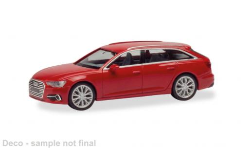 Audi A6 1/87 Herpa Avant rot 1:87 modellino in miniatura