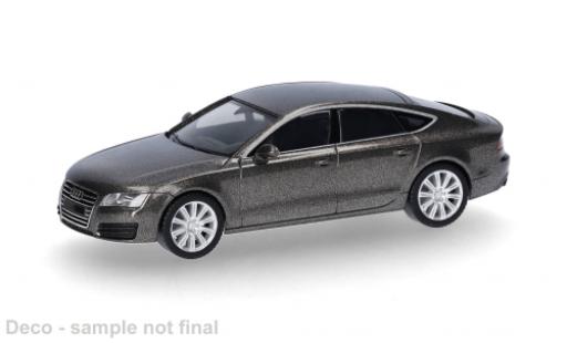 Audi A7 1/87 Herpa braun 1:87 modellino in miniatura