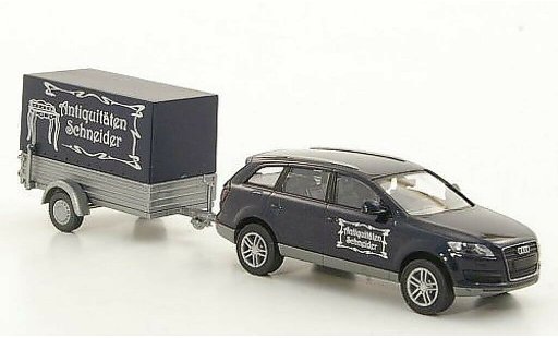 Audi Q7 suv 1/87 Wiking mit Anhanger Antiquitaten Schneider modellini auto
