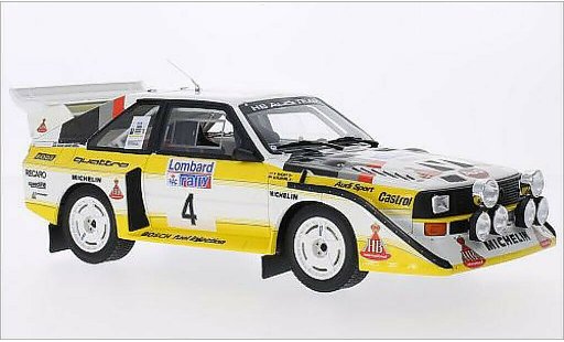 Audi Sport Quattro s1 1/18 Ottomobile No.4 HB Team HB Rally RAC Lombard 1985 modellini auto