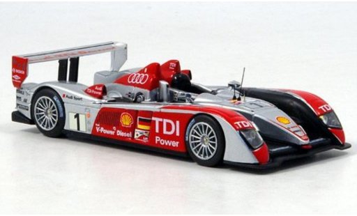 Audi R10 course 1/43 IXO No.1 Biela/Werner/Pirro vincitore Le Mans 2007 modellini auto