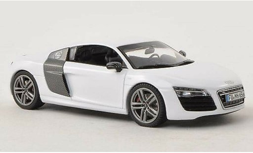 Audi R8 coupe 1/43 Schuco Facelift bianco modellini auto