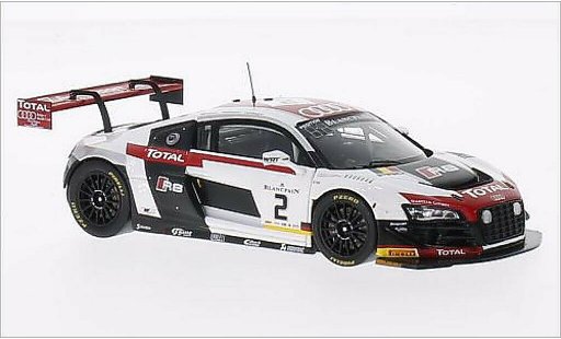 Audi R8 lms 1/43 Spark Ultra No.2 Belgian Club Team 24h Spa 2014 /B.Treluyer modellini auto