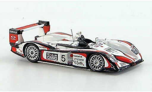 Audi R8 LMP course 1/87 Spark No.5 Casio Exilim vincitore 24h Le Mans 2004 / Kristensen modellini auto